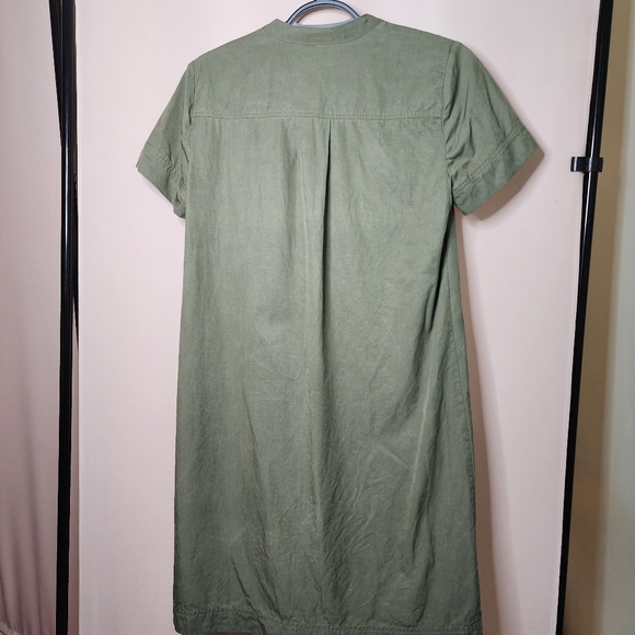 J.Crew cotton lyocell lightweight dress, sage green, khaki color - Picture 2 of 8